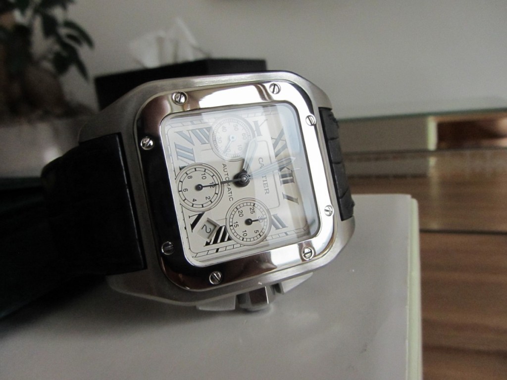 One of the popular Cartier range, Big Cartier Santos XL chronograph