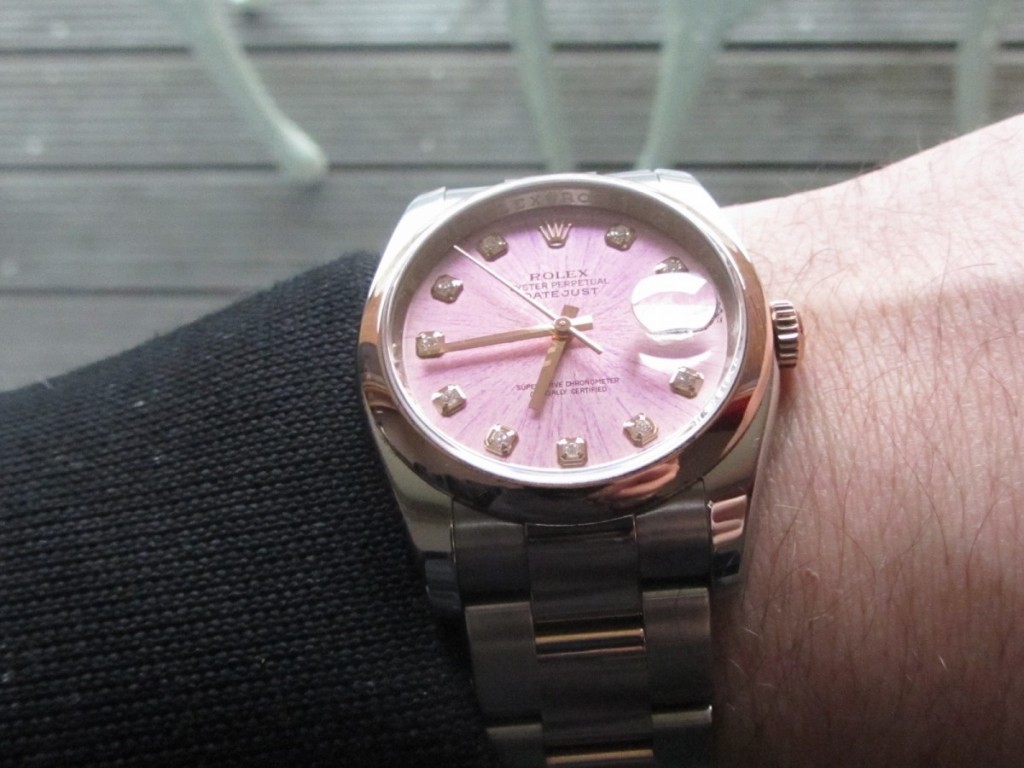 The Rolex Datejust 116201 Stainless Steel With 18k Everose Gold